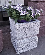 Вазон уличный - Мрамор шахматка