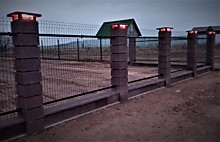 Заборные столбы с освещением